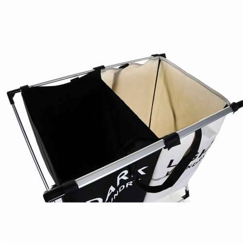 Košara za prljavo rublje DKD Home Decor Sklopiv Dvostruki Metal Poliester (63 x 37 x 61 cm) Cijena