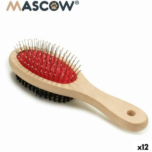 Četka za Pse Mascow AR1807082 Smeđa Crna Crvena 7 x 22,5 x 5 cm (12 kom.) Cijena