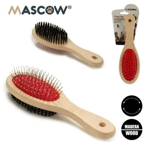 Četka za Pse Mascow AR1807082 Smeđa Crna Crvena 7 x 22,5 x 5 cm (12 kom.) Cijena