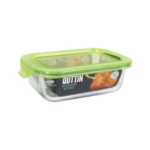 Kutija za užinu Quttin Zelena Pravokutno 375 ml 17 x 11 x 5 cm (12 kom.) Cijena