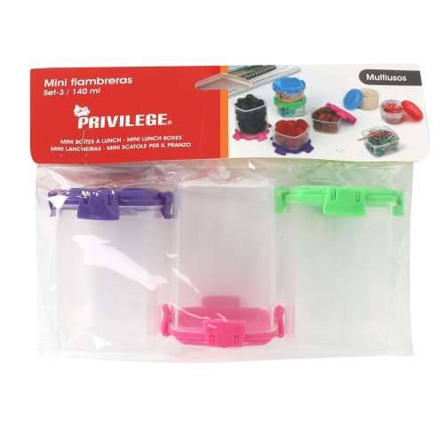 Set kutija za užinu Privilege 140 ml 6,8 x 5 x 5 cm 3 Dijelovi (24 kom.) Cijena
