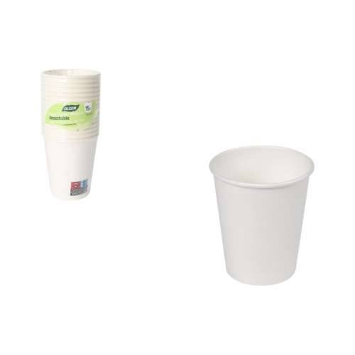 Set Čaša Inde Bijela 250 ml 15 Dijelovi (24 kom.) Cijena