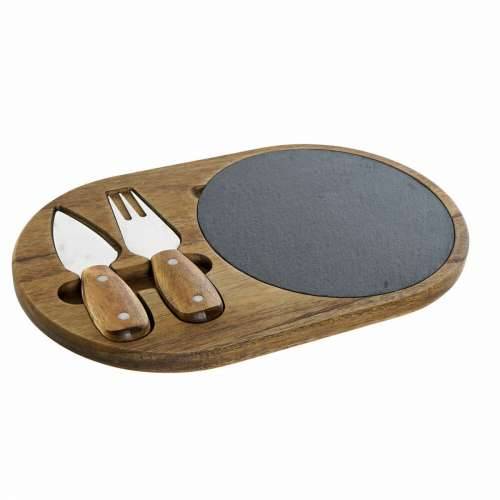 Daska za rezanje DKD Home Decor Nehrđajući Čelik Daska Drvo akacije (32 x 20 x 1.5 cm) (4 x 15 x 1,5 cm) (3 pcs) Cijena