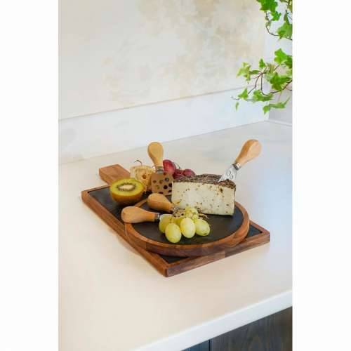 Daska za rezanje DKD Home Decor Nehrđajući Čelik Daska Drvo akacije (32 x 20 x 1.5 cm) (4 x 15 x 1,5 cm) (3 pcs) Cijena