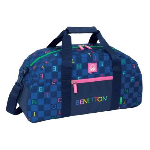 Sportska torba Benetton Damero Mornarsko plava 50 x 26 x 20 cm Cijena