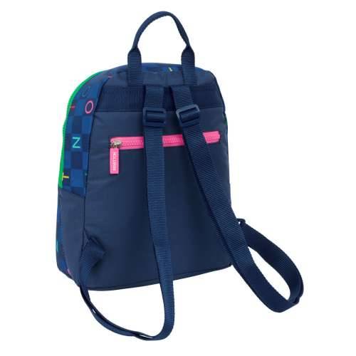 Ruksak Benetton Damero Mornarsko plava 25 x 30 x 13 cm Cijena