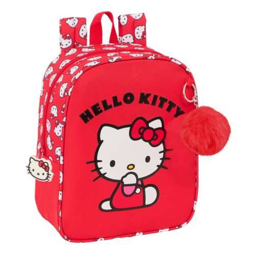 Školski Ruksak Hello Kitty Iconic Bijela Crvena 22 x 27 x 10 cm Cijena