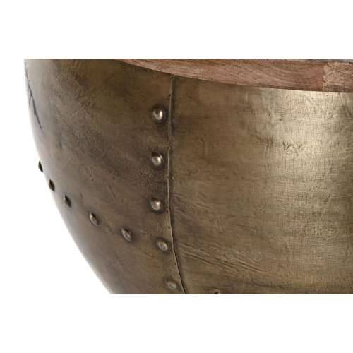 Stolić za dnevni boravak DKD Home Decor Glamour Smeđa zlatan Metal Drvo Manga 68 x 68 x 44 cm Cijena