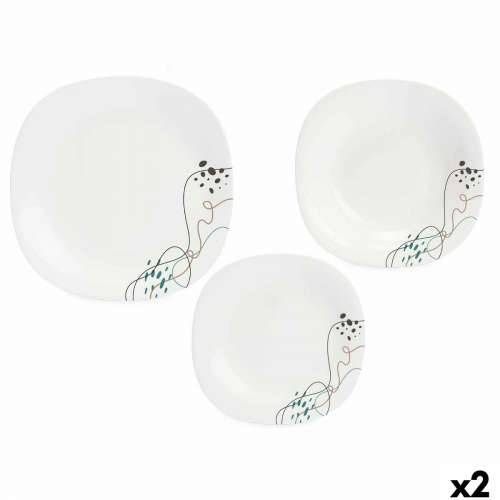 Set Posuđa Vivalto LFP-110/85/LFTP-90 1 Bijela Opalno staklo (2 kom.) Cijena