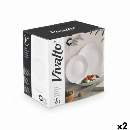 Set Posuđa Vivalto F-LXP95-75-F-LSP85 Bijela Opalno staklo (2 kom.) Cijena