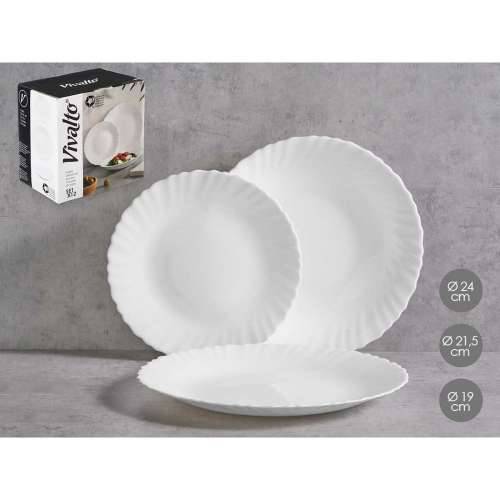 Set Posuđa Vivalto F-LXP95-75-F-LSP85 Bijela Opalno staklo (2 kom.) Cijena