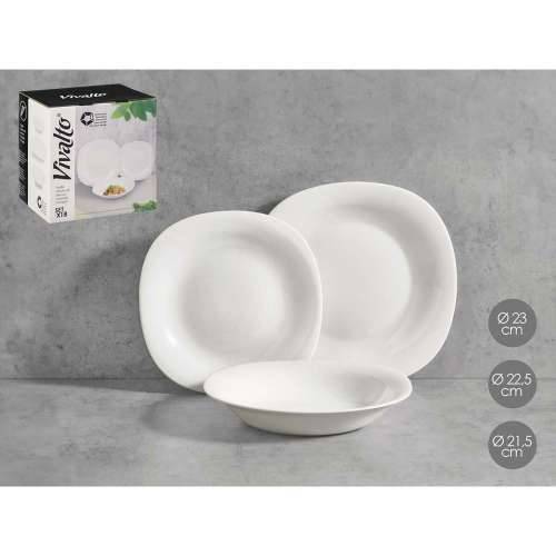 Set Posuđa Vivalto F-LFP95-85-90 Bijela Opalno staklo (2 kom.) Cijena