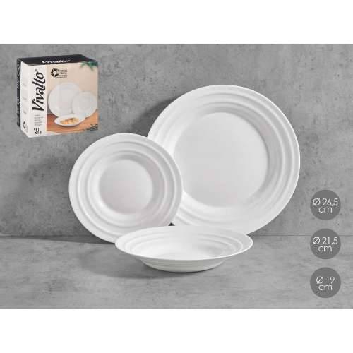 Set Posuđa Vivalto F-LGCP105-75-85 Bijela Opalno staklo (2 kom.) Cijena