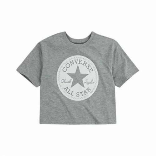 Dječje Majica Kratkih Rukava Converse SIG CHUCK PATCH BOXY TEE Siva Cijena