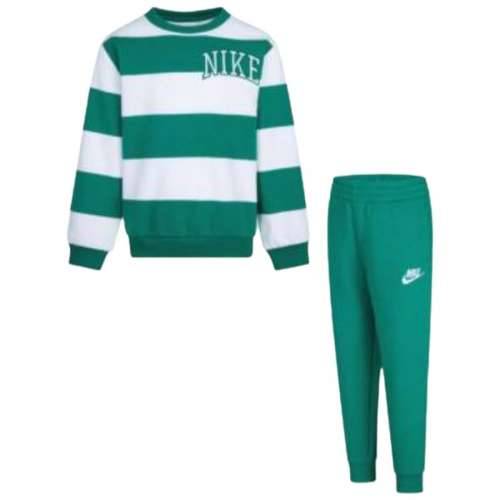 Set Odjeće Nike N NSW CLUB SNL STRIPE CREW 86M256 Zelena Cijena