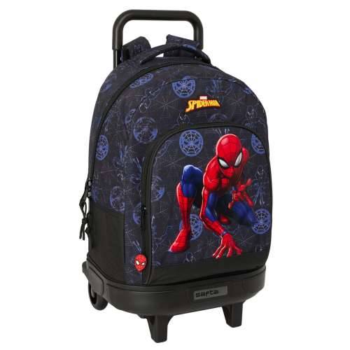 Školski Ruksak s Kotačima Spider-Man Attack Crna 33 x 45 x 22 cm Cijena