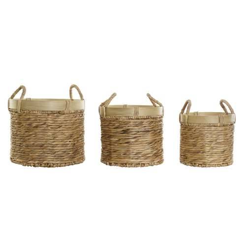 Set košara DKD Home Decor Bambus Tropsko Trske (35 x 35 x 30,5 cm) (3 Dijelovi) Cijena