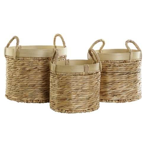 Set košara DKD Home Decor Bambus Tropsko Trske (35 x 35 x 30,5 cm) (3 Dijelovi) Cijena