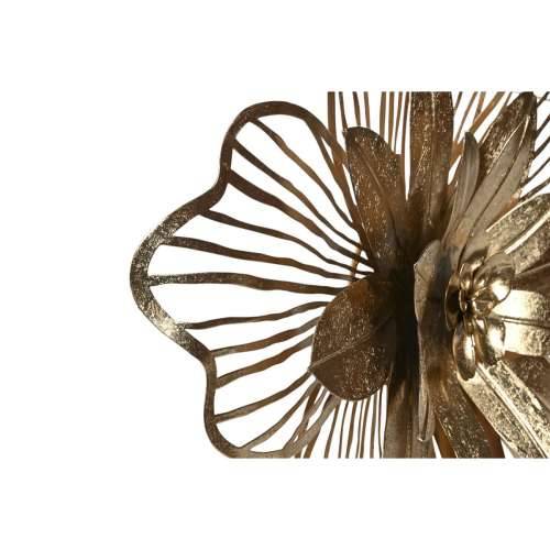 Zidni Ukras Home ESPRIT zlatan moderan Cvijet 51 x 6 x 51 cm (2 kom.) Cijena