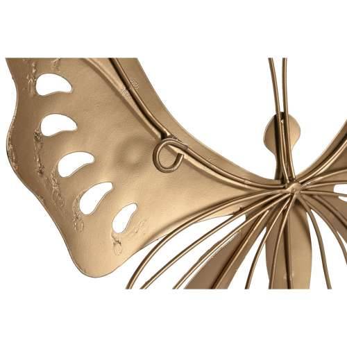 Zidni Ukras Home ESPRIT zlatan Metulj 36 x 3 x 26 cm (4 kom.) Cijena