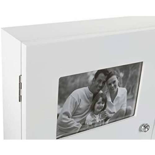 Cutie Decorativă DKD Home Decor Bijela Kristal Drvo MDF romantični Okvir za fotografije brojač Cijena