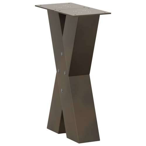 Noge za klub stolić u obliku slova X, 2 kom, prirodni čelik, 38 x (42-43) cm, čelik - Prirodna 38 x (42-43) cm (80 mm) 2 1 Cijena
