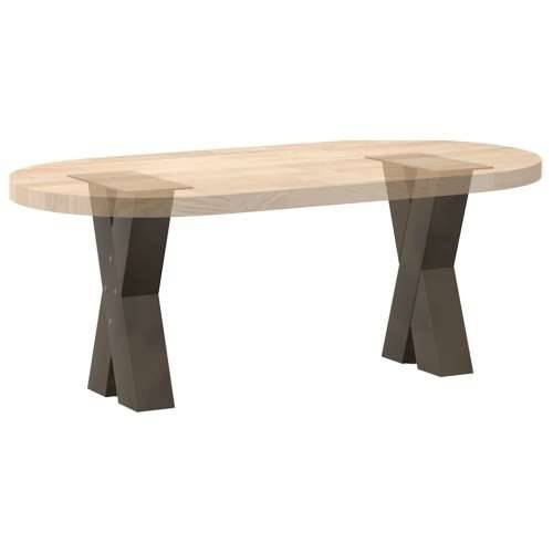 Noge za klub stolić u obliku slova X, 2 kom, prirodni čelik, 38 x (42-43) cm, čelik - Prirodna 38 x (42-43) cm (80 mm) 2 1 Cijena