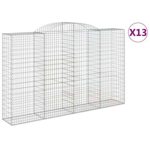 Lučne gabionske košare 13kom 300x50x180/200cm pocinčano željezo - 300 x 50 x 180/200 cm 13 Cijena