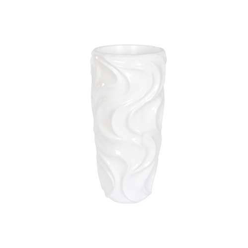Tegla za biljke Home ESPRIT Bijela Kaljeno Staklo Valovi 35 x 35 x 71 cm Cijena