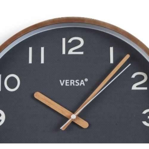 Zidni sat Versa Siva Plastika Kvarc 4,3 x 30 x 30 cm Cijena