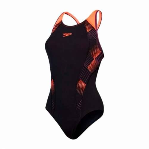 Ženski Kupaći Kostim Speedo Placement Laneback Crna Cijena