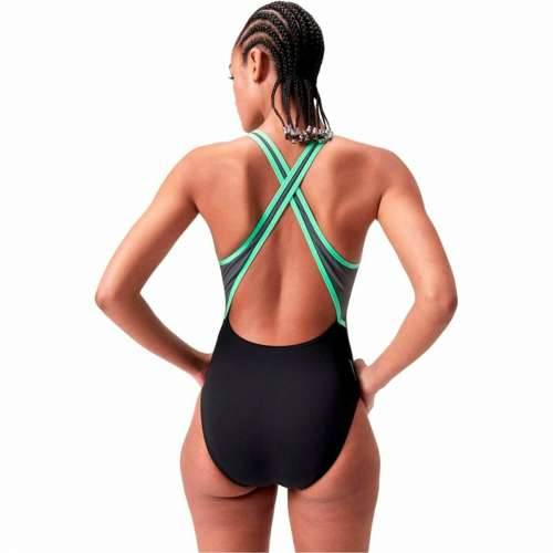 Ženski Kupaći Kostim Speedo High Neck Splice Cross Zelena Cijena