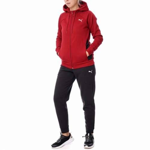 Ženska Trenirka Puma Classic Hooded Tracksuit Fl Crvena 2 Dijelovi Cijena