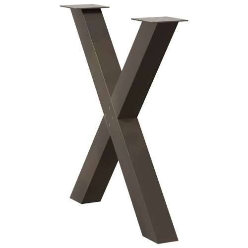 Noge za blagovaonski stol u obliku slova X, 3 kom, prirodni čelik, 80 x (72-73) cm, čelik - Prirodna 80 x (72-73) cm (80 mm) 3 1 Cijena