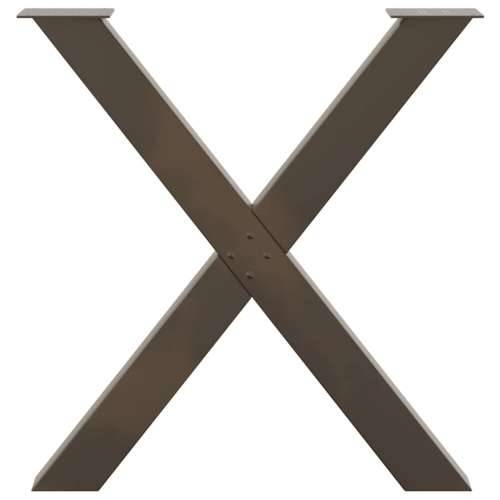 Noge za blagovaonski stol u obliku slova X, 3 kom, prirodni čelik, 80 x (72-73) cm, čelik - Prirodna 80 x (72-73) cm (80 mm) 3 1 Cijena