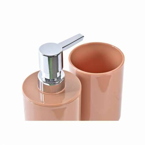 Set za Kupaonicu DKD Home Decor Prirodno Siva Oranžna Koraljni Aluminij Bambus PS moderan (9 x 7 x 16 cm) (2 kom.) (7 x 7 x 16 c Cijena