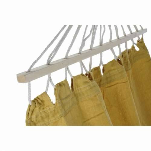 Hamak DKD Home Decor Oker Poliester Pamuk Borovina šiške (255 x 80 x 28 cm) Cijena