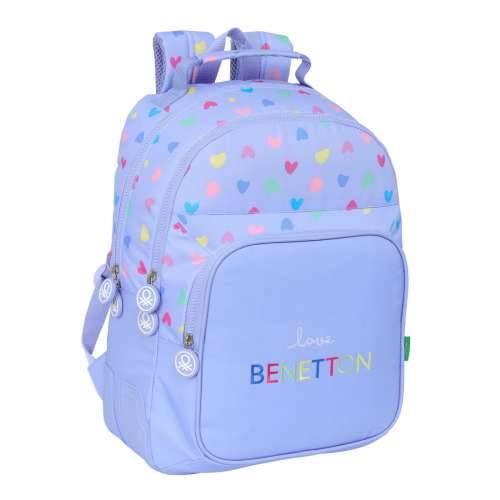 Školski Ruksak Benetton Lila Lila 32 x 42 x 15 cm Cijena