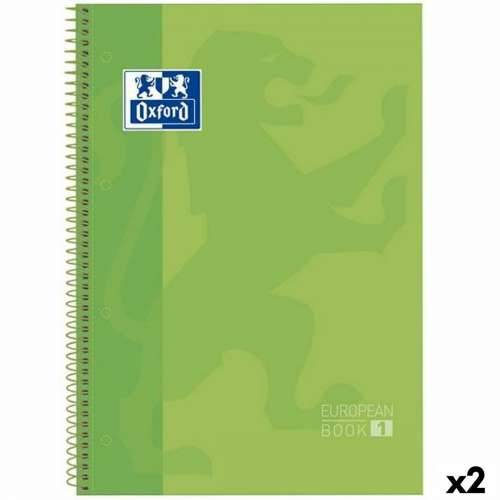 Bilježnica sa Spiralnim Uvezom Oxford Classic Europeanbook 1 Write&Erase Zelena A4+ 80 Listovi 5 Dijelovi (2 kom.) Cijena