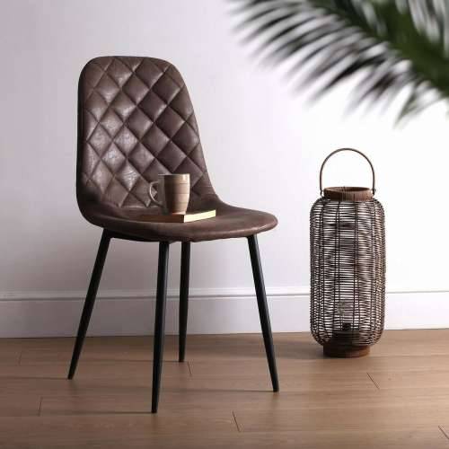 Naslonjač Versa Serena Tamno smeđi 53 x 88 x 43,5 cm (4 kom.) Cijena