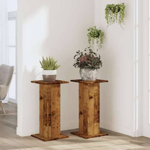 Stalci za biljke 2 kom 30 x 30 x 60 cm konstruirano drvo - Staro drvo 30 x 30 x 60 cm 1 Cijena