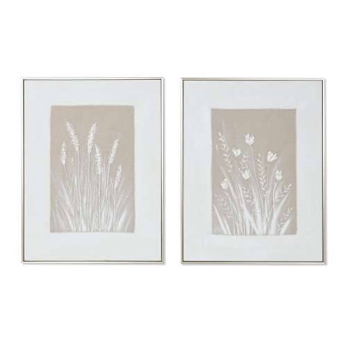 Platno Home ESPRIT Bijela Bež Ziedi Skandinavski 62 x 4,5 x 82 cm (2 kom.) Cijena