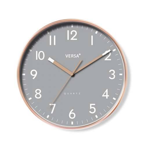 Zidni sat Versa Siva Plastika 4 x 30 x 30 cm Cijena