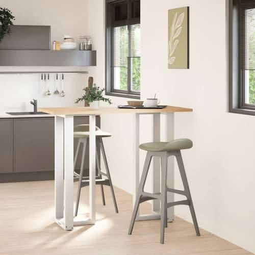 Noge za barski stol T-oblika 2 kom Bijele 40x35x(110-111) cm Čelik - Bijela 40 x 35 x (110-111) cm 1 Cijena