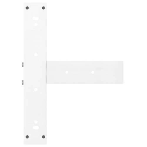 Noge za barski stol T-oblika 2 kom Bijele 40x35x(110-111) cm Čelik - Bijela 40 x 35 x (110-111) cm 1 Cijena