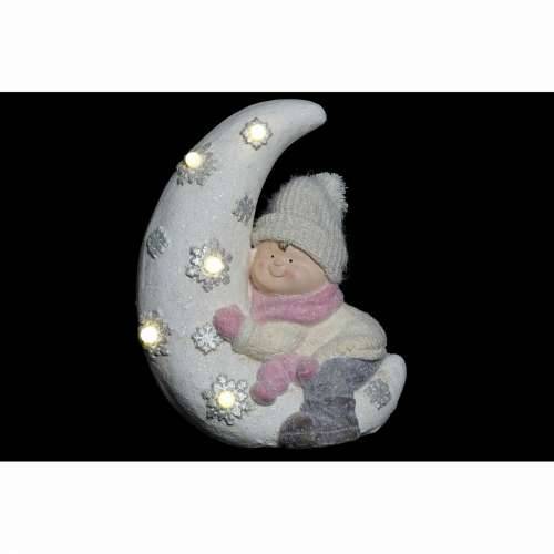 Ukrasna figura DKD Home Decor Bijela Roza Jesec 31 x 20 x 43 cm (2 kom.) Cijena