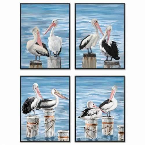 Slika DKD Home Decor Putns Mediteran (53 x 3,5 x 73 cm) (4 kom.) Cijena