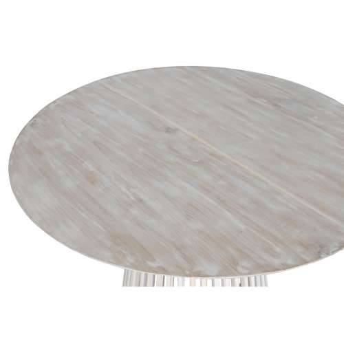 Blagavaonski stol Home ESPRIT Bijela drvo mindi 120 x 120 x 75 cm Cijena
