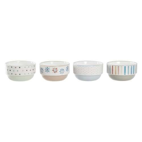 Set Zdjela DKD Home Decor Gres Keramika 460 ml 12 x 12 x 6,5 cm (4 kom.) Cijena