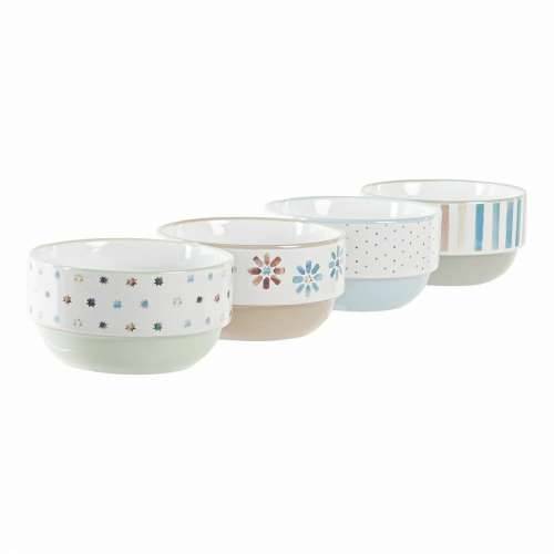 Set Zdjela DKD Home Decor Gres Keramika 460 ml 12 x 12 x 6,5 cm (4 kom.) Cijena